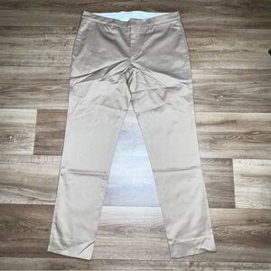 Salle Privee Chino Pants 36x30 Mens Brown Gehry Flat Front Tapered Formal Italy